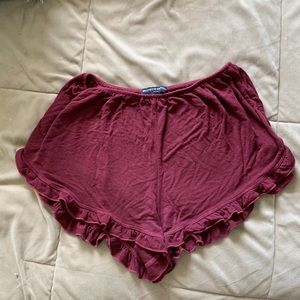 Brandy Melville maroon shorts